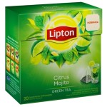 Чай зеленый, Lipton (Липтон) ф/пак. 1.8 г №20 Цитрус Мохито со вкусом коктейля Мохито и мятой