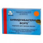 Бифидумбактерин форте, пор. д/приема внутрь 50 млн КОЕ/пакет 5 доз 0.85 г №30 пакеты